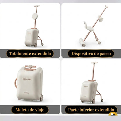 Maleta con asiento para viajar con tu peque