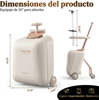 Maleta con asiento para viajar con tu peque